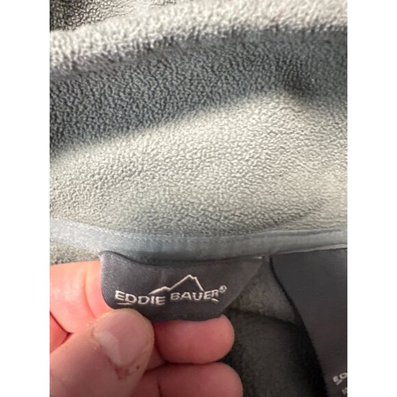 Eddie Bauer Mens Gray Long Sleeve 1/4 Zip Fleece Pullover Size M - Picture 5 of 8